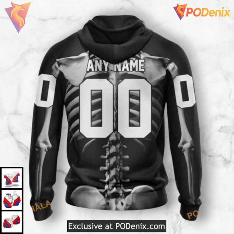 Halloween Skeleton Costume Custom Number Dallas Stars Hoodie 3D Hoodie - 1