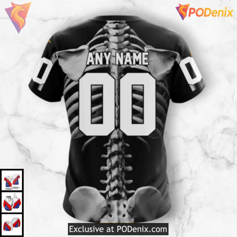 Halloween Skeleton Costume Custom Number Dallas Stars Hoodie 3D Hoodie - 3