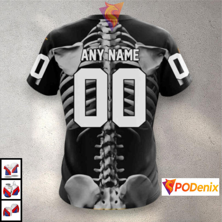 Halloween Skeleton Costume Theme NHL Pittsburgh Penguins Christmas Hoodie 3D - 3