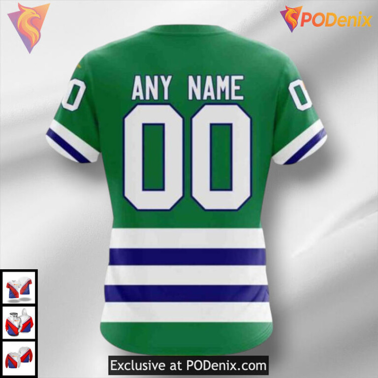 Hartford Whalers 2025 Kits Tribute Carolina Hurricanes 3D Hoodie Custom Edition - 3