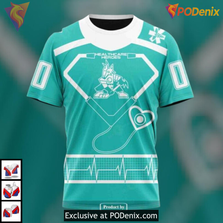 Healthcare Heroes Appreciation Arizona Coyotes Personalized 3D Hoodie Custom - 2