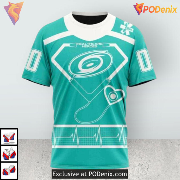 Healthcare Heroes Appreciation Carolina Hurricanes Personalized 3D Hoodie 3D - 2