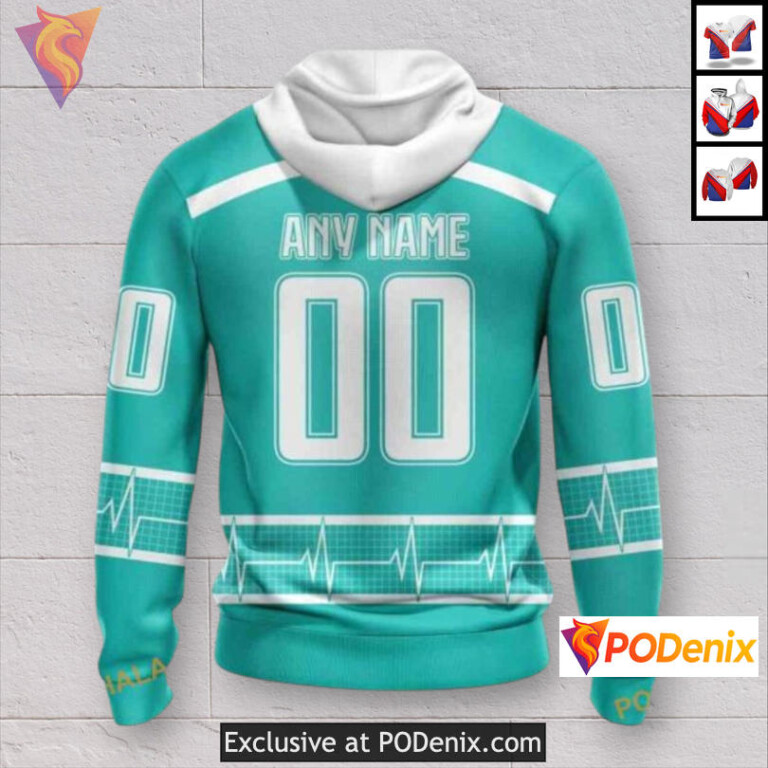 Healthcare Heroes Appreciation Colorado Avalanche Kids Hoodie Custom 3D - 1