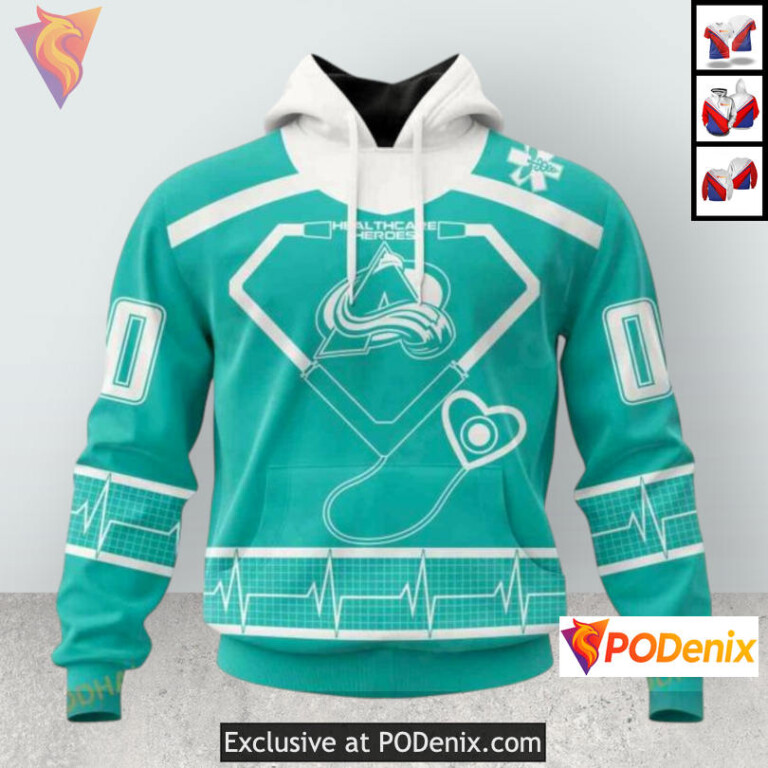 Healthcare Heroes Appreciation Colorado Avalanche Mens Hoodie Custom Design
