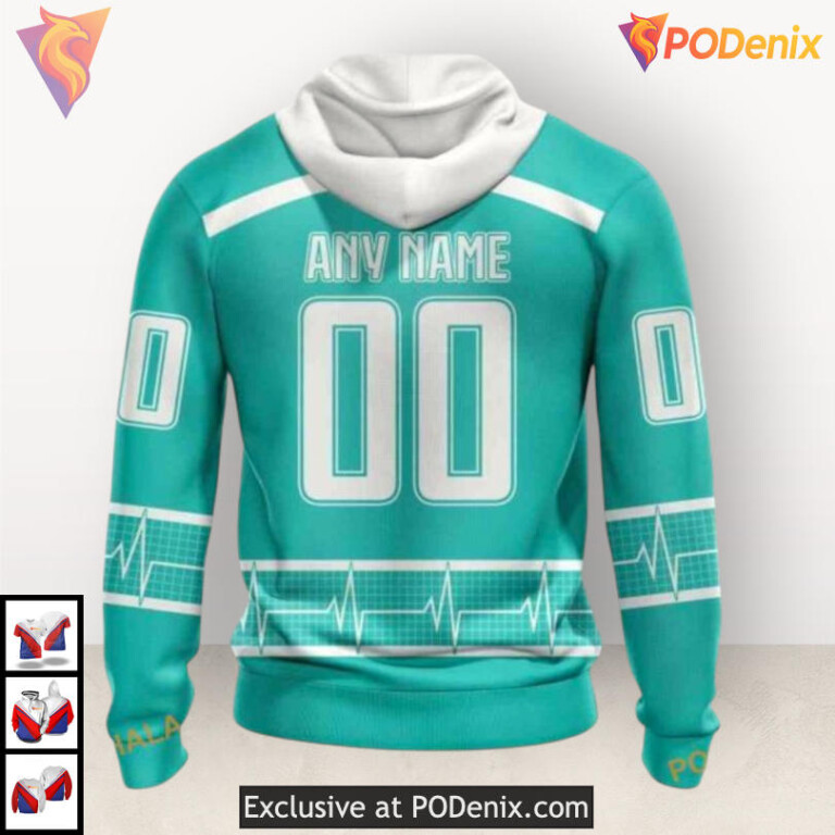 Healthcare Heroes Appreciation Custom Name Nashville Predators Hoodie Unique Style - 1