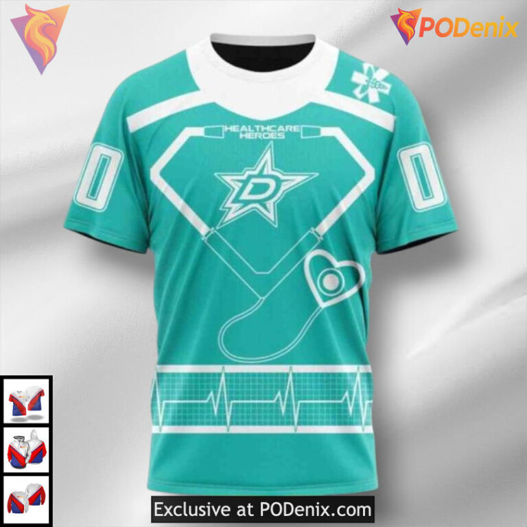 Healthcare Heroes Appreciation Dallas Stars Personalized 3D Hoodie Custom - 2