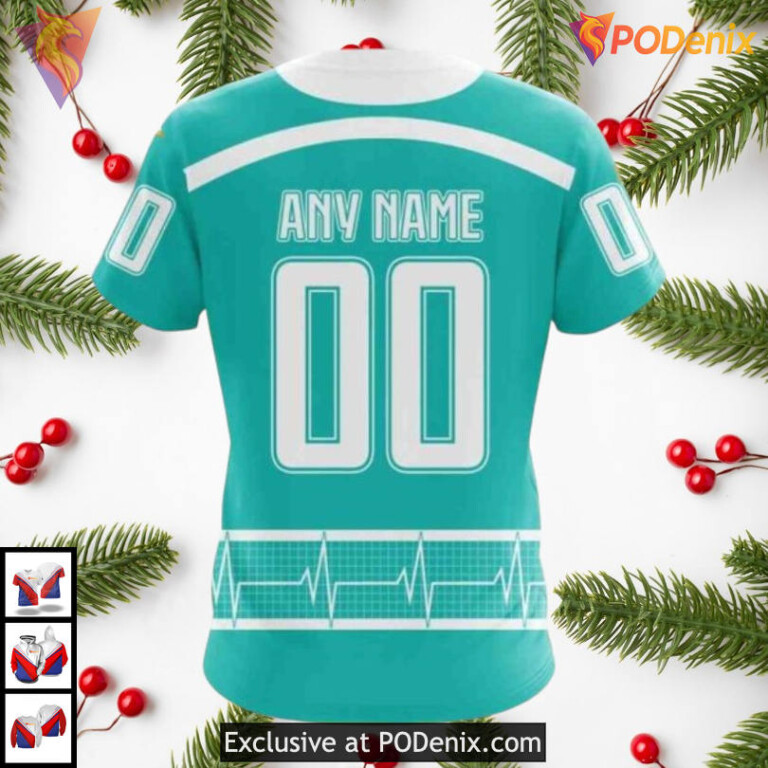 Healthcare Heroes Appreciation NHL Custom Number Ottawa Senators Hoodie 3D - 3
