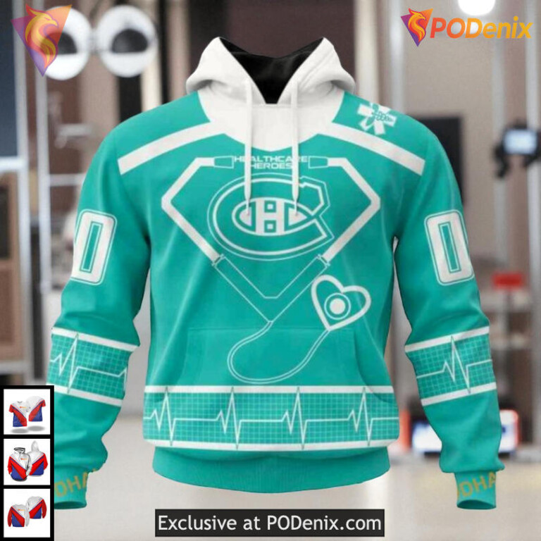 Healthcare Heroes Appreciation NHL Montreal Canadiens Personalized 3D Hoodie