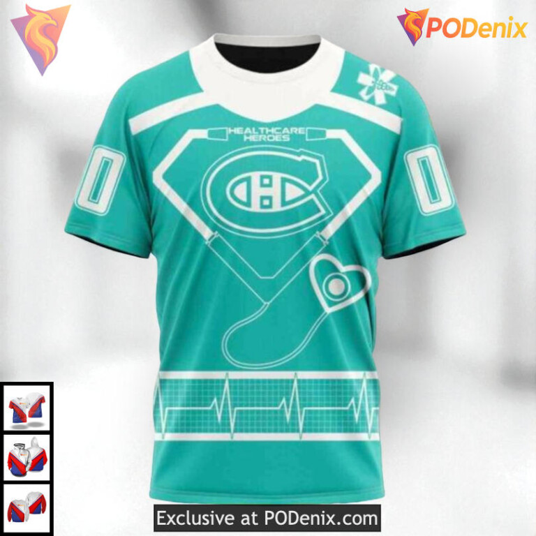 Healthcare Heroes Appreciation NHL Montreal Canadiens Personalized 3D Hoodie - 2