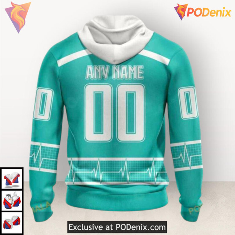 Healthcare Heroes Honoring Edition Custom Name Nashville Predators Hoodie 3D - 1