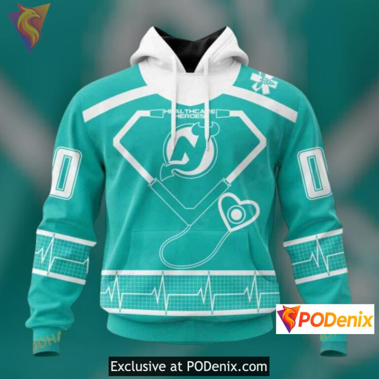 Healthcare Heroes Honoring Edition Custom Name New Jersey Devils Hoodie 3D Apparel
