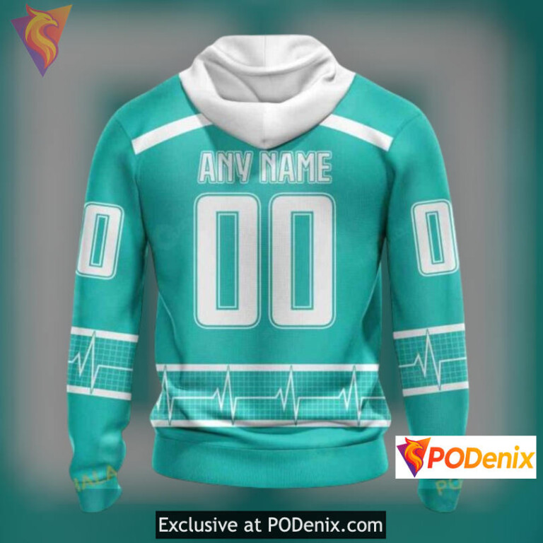 Healthcare Heroes Honoring Edition Custom Name New Jersey Devils Hoodie 3D Apparel - 1