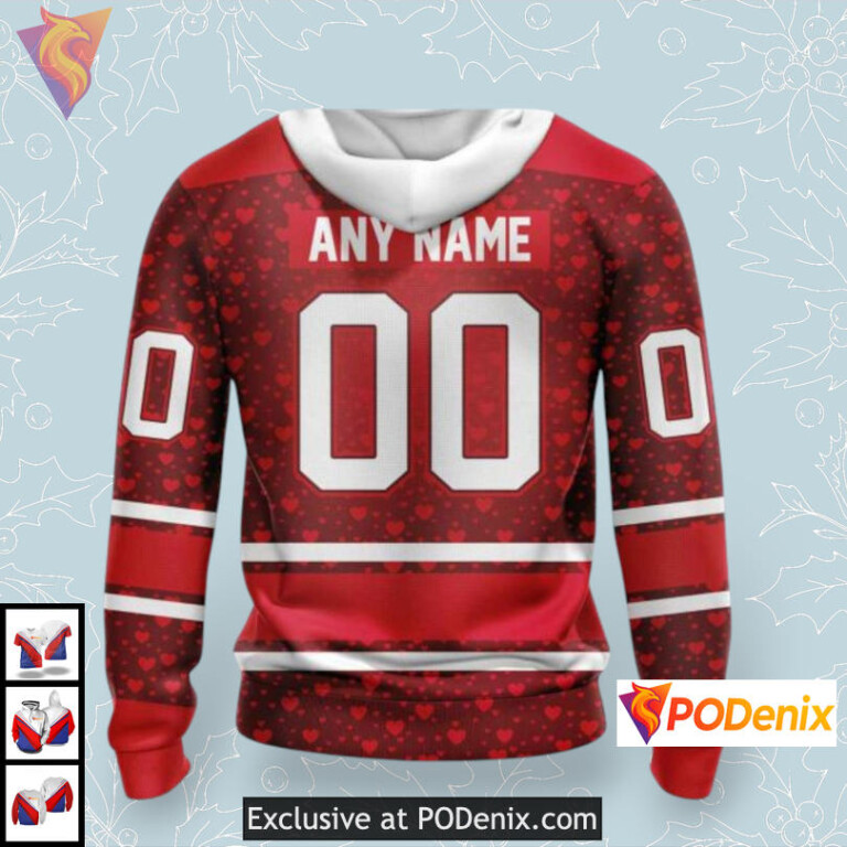 Heart Graphic Valentines Edition Anaheim Ducks 3D Hoodie Unique Gift Apparel - 1