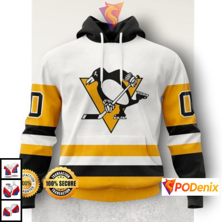 Hockey Enthusiast Edition Custom Vintage Pittsburgh Penguins Hoodie 3D