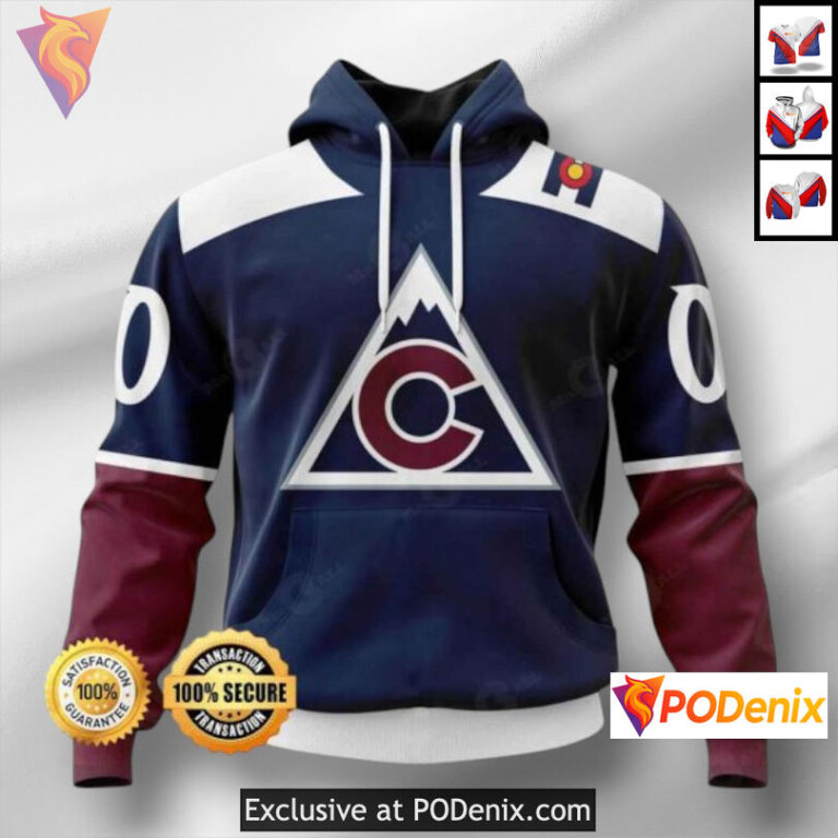 Hockey Fans Edition Personalized Colorado Avalanche Hoodie Custom 3D