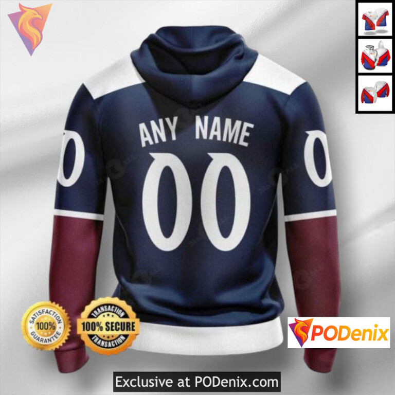 Hockey Fans Edition Personalized Colorado Avalanche Hoodie Custom 3D - 1