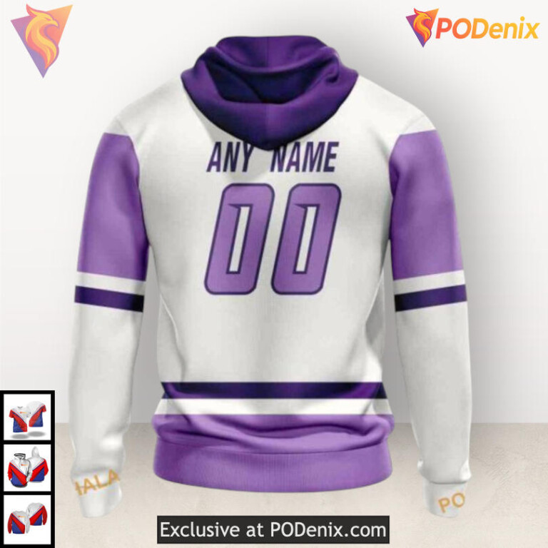Hockey Fights Cancer 2025 Tribute Nashville Predators All Over Print Hoodie - 1