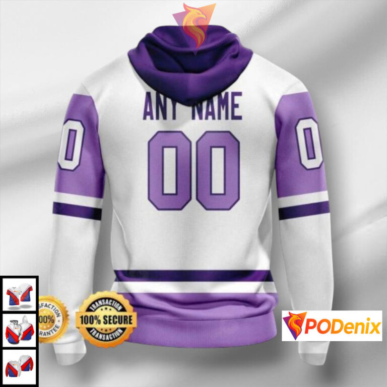Hockey Fights Cancer Edition Pittsburgh Penguins Pullover Hoodie 3D Apparel - 1