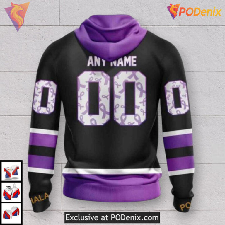 Hockey Fights Cancer Kits Dallas Stars Mens Hoodie Custom 3D - 1
