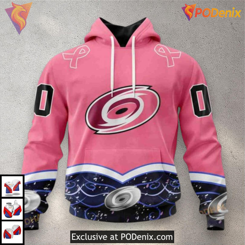 Hockey Fights Cancer Tribute Carolina Hurricanes Youth Hoodie Unisex Sweatshirt