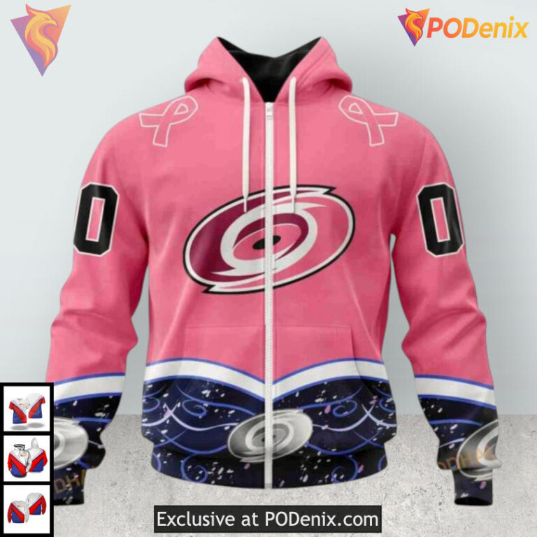 Hockey Fights Cancer Tribute Carolina Hurricanes Youth Hoodie Unisex Sweatshirt - 1