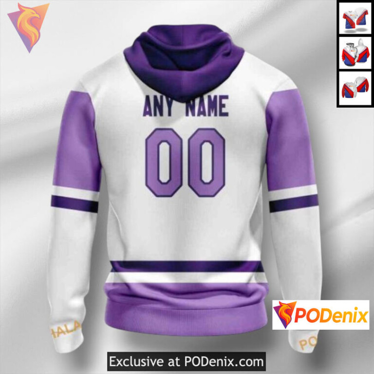 Hockey Fights Cancer Tribute Colorado Avalanche Christmas Hoodie 3D Design - 1