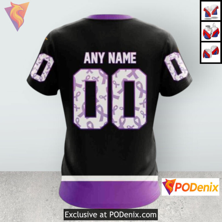 Hockey Fights Cancer Tribute Colorado Avalanche Hoodie 3D Special Edition - 3