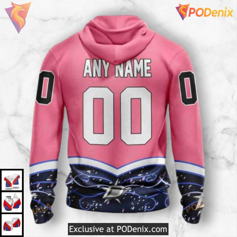 Hockey Fights Cancer Tribute Dallas Stars Hoodie 3D Custom 3D Sweatshirt - 2