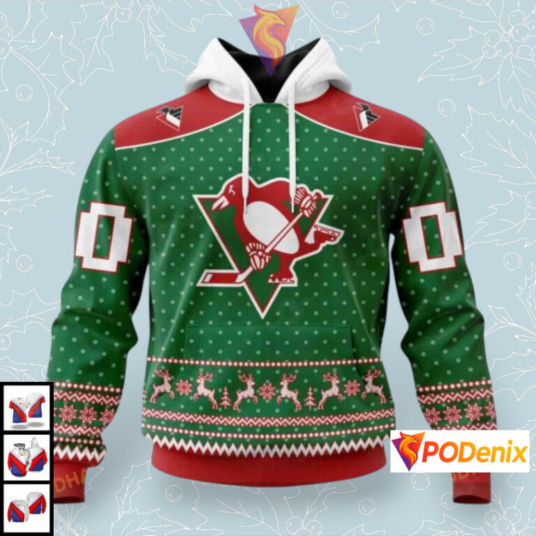 Holiday Family Outfit Custom Pittsburgh Penguins Winter Hoodie Christmas Apparel