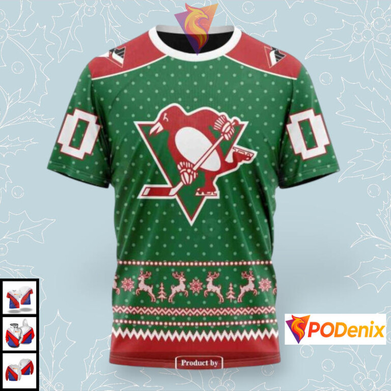 Holiday Family Outfit Custom Pittsburgh Penguins Winter Hoodie Christmas Apparel - 2