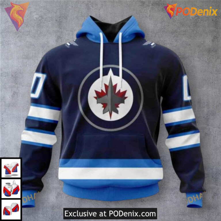 Ovarian Cancer Awareness Tribute Winnipeg Jets Full Print Hoodie Custom 3D Apparel