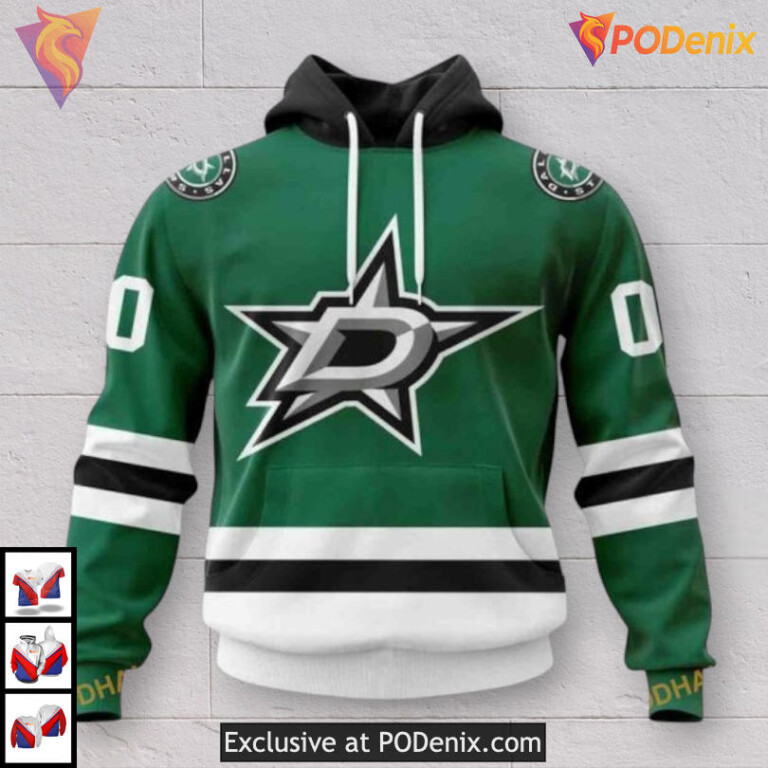 Home Kits 2025 Concept Dallas Stars Hoodie 3D Custom Shirt