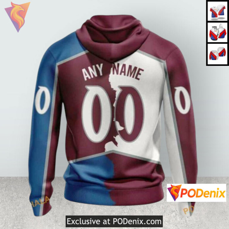 Home Mix Away 2025 Concept Colorado Avalanche Winter Hoodie Custom 3D - 1