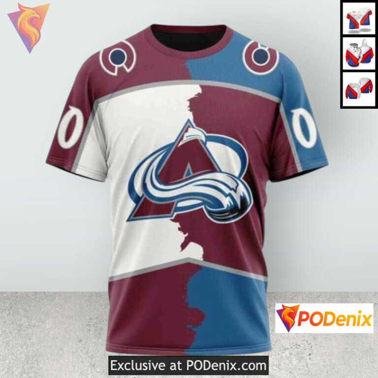 Home Mix Away 2025 Concept Colorado Avalanche Winter Hoodie Custom 3D - 2
