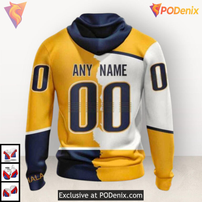Home Mix Away 2025 Kits Nashville Predators Sweatshirt Hoodie Custom 3D - 1