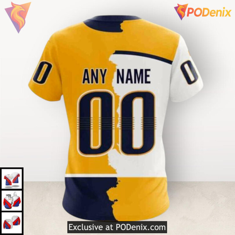 Home Mix Away 2025 Kits Nashville Predators Sweatshirt Hoodie Custom 3D - 3