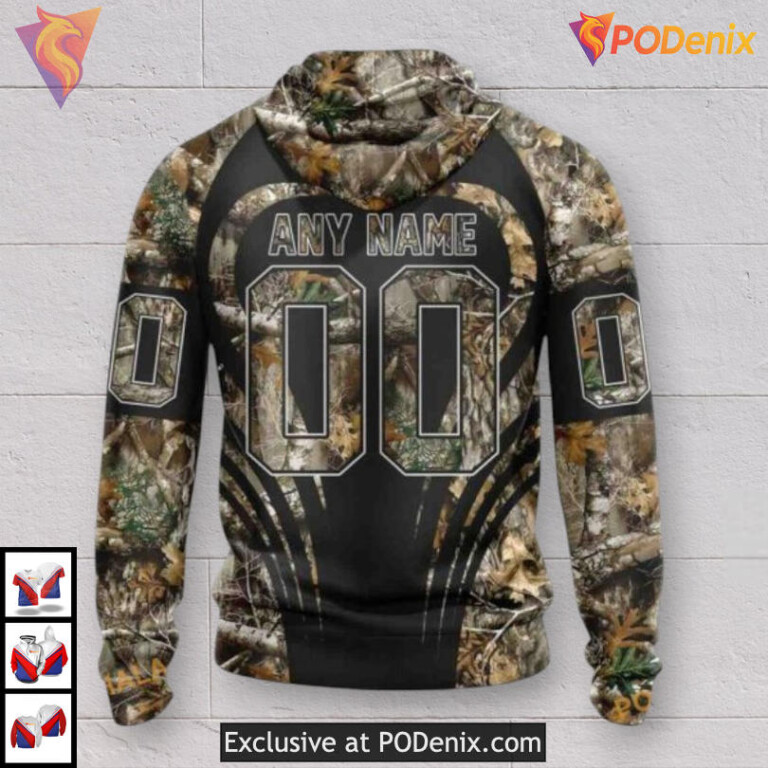Hunting Camo Classic Style Dallas Stars Youth Hoodie Custom 3D Shirt - 1