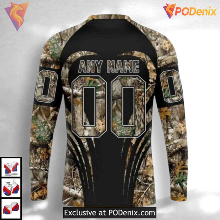 Hunting Camo Classic Style Dallas Stars Youth Hoodie Custom 3D Shirt - 3