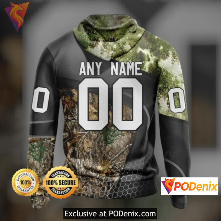 Hunting Camo Graphic New Jersey Devils Holiday Hoodie Custom 3D Apparel - 1