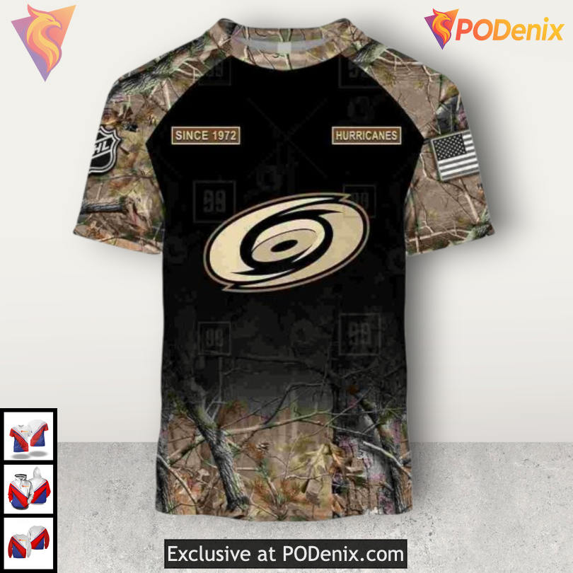 Hunting Camouflage Outdoor Style Custom Name Carolina Hurricanes Hoodie Sweatshirt Hunting Camouflage Outdoor Style Custom Name Carolina Hurricanes Hoodie Sweatshirt