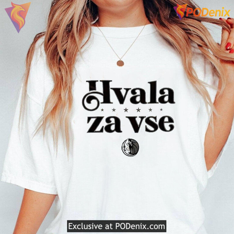 Hvala Za Vse Dallas Mavericks Tribute Shirt, Thank You For Everything - 2