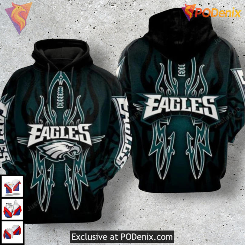Iconic Punisher Artwork Philadelphia Eagles Womens Hoodie Football 3D Iconic Punisher Artwork Philadelphia Eagles Womens Hoodie Football 3D