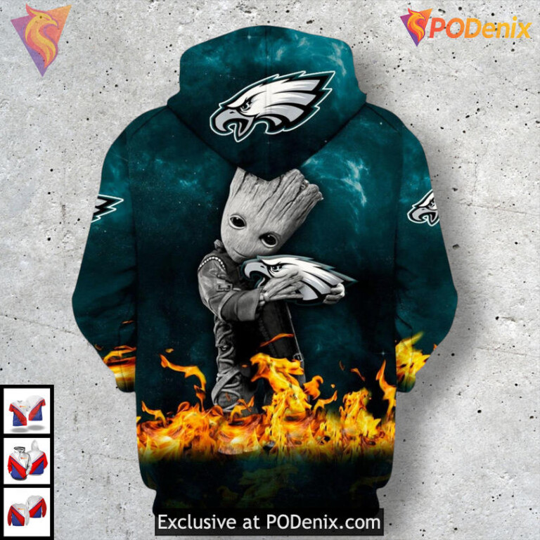 In My DNA Quote Style Philadelphia Eagles All Over Print Hoodie Custom - 1