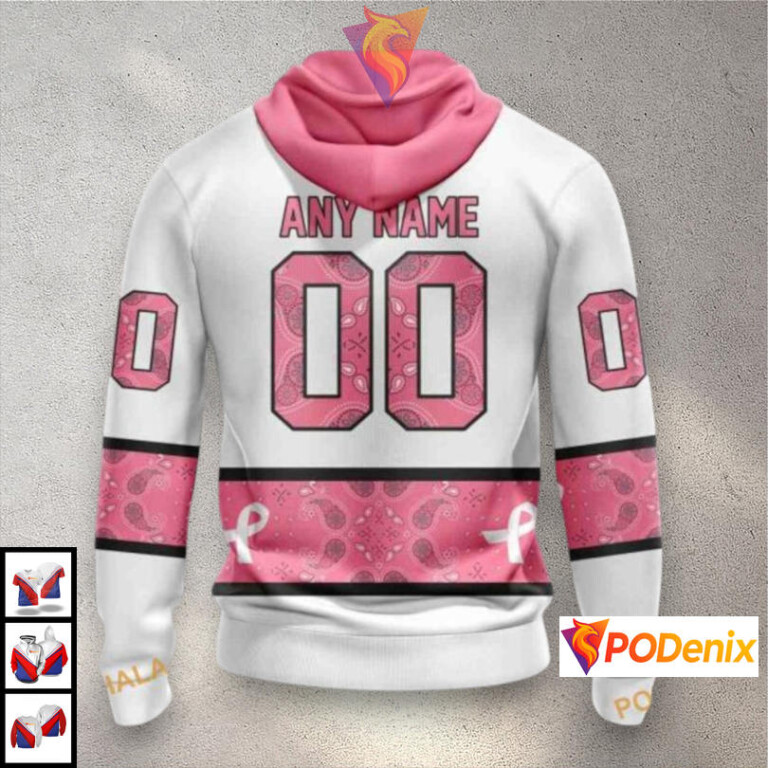 In October We Wear Pink Breast Cancer Awareness Pittsburgh Penguins Sweatshirt Hoodie NHL 3D - 1