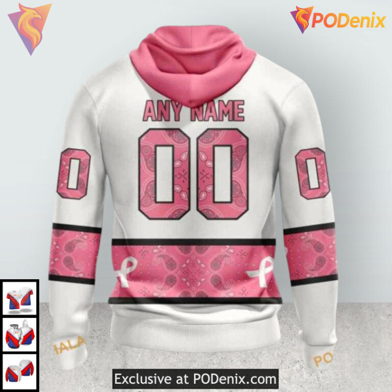 In October We Wear Pink Breast Cancer Awareness Seattle Kraken Sweatshirt Hoodie 3D - 1