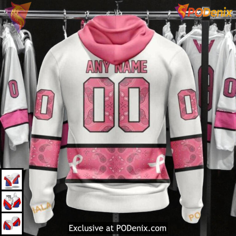 In October We Wear Pink Breast Cancer NHL Montreal Canadiens Hoodie 3D - 1