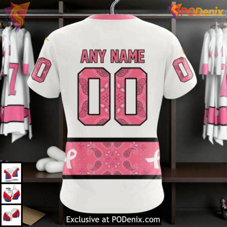 In October We Wear Pink Breast Cancer NHL Montreal Canadiens Hoodie 3D - 3
