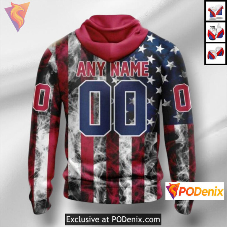 Independence Day Celebration Colorado Avalanche Full Zip Hoodie Custom Apparel - 1