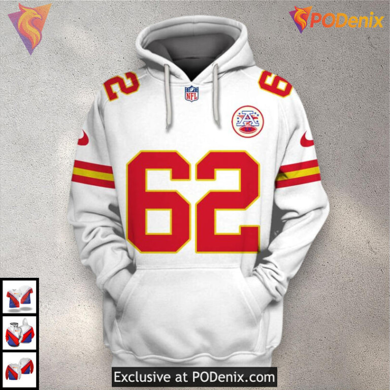 Joe Thuney Conference Champs Kansas City Chiefs Hoodies For Men White Zip Up