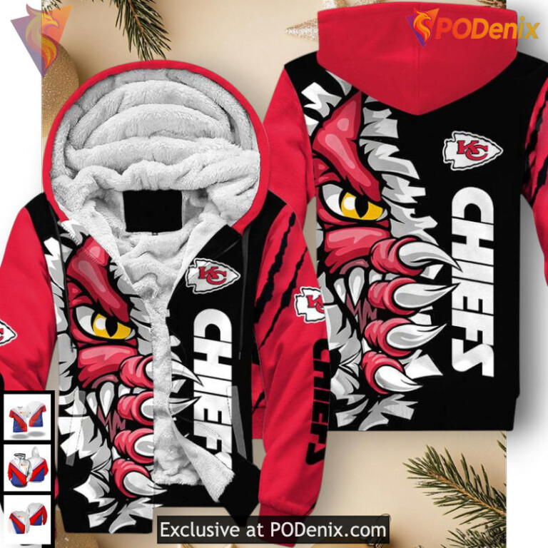 Kansas City Chiefs Hoodie 3D Halloween Monster Design, Custom Fan Gear Edition - 2